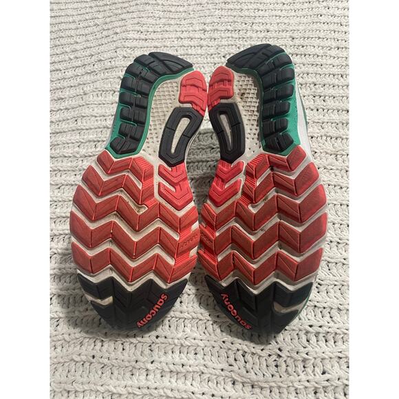 Saucony Everun iBR+ Sneakers Running Shoes Womens 9.5 S10295-4 61464 Teal Pink - Picture 4 of 12